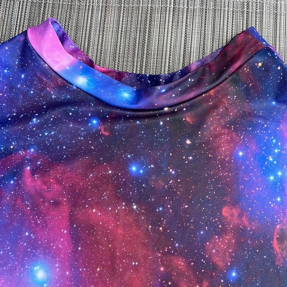 NWOT Blackmilk Galaxy Purple Skater Skirt ~ LIMITED Size Medium - Picture 5 of 10